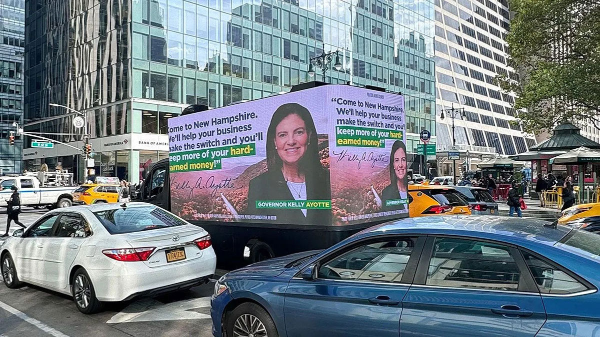 Entrepreneurs leaving New York, Invitation issues by NH governor