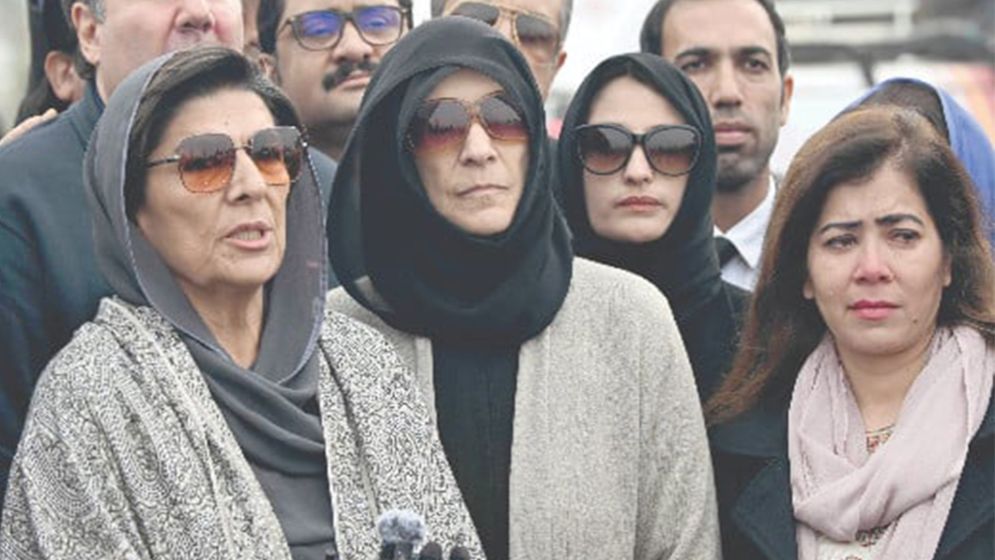 Imran Khan's sisters detained after 10-hour sit-in outside Adiala Jail