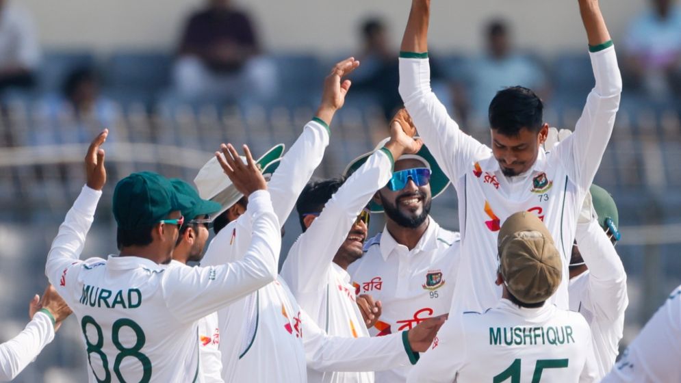 Taijul becomes Bangladesh’s top Test wicket-taker, surpassing Shakib