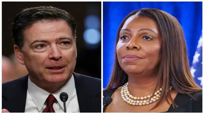 Criminal cases against Comey and James dismissed in U.S