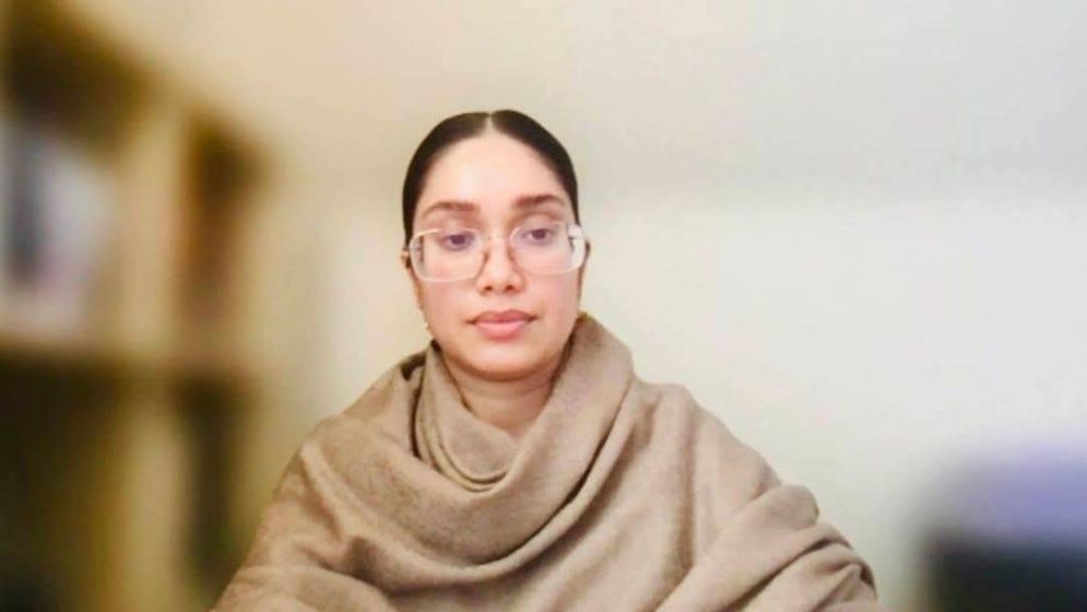 Zaima Rahman joins BNP meeting for first time