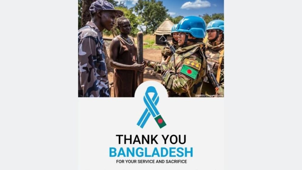 UN honours Bangladesh peacekeepers for service and sacrifice