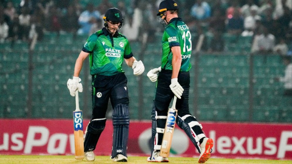 Tector leads Ireland to 181/4 with unbeaten half-century