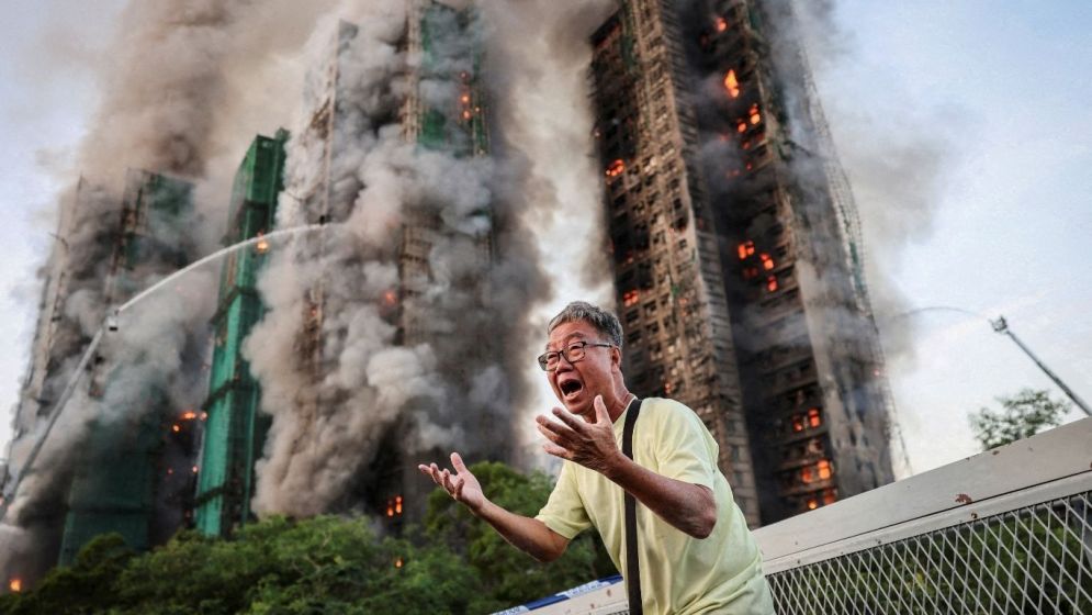 Hong Kong tower fire toll rises to 128; 200 still missing