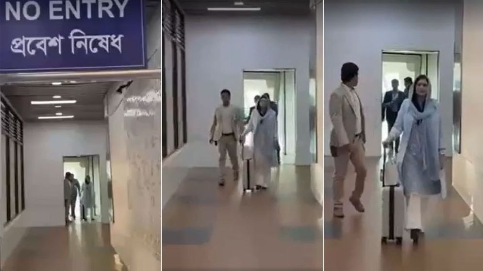 Zubaida Rahman arrives in Dhaka