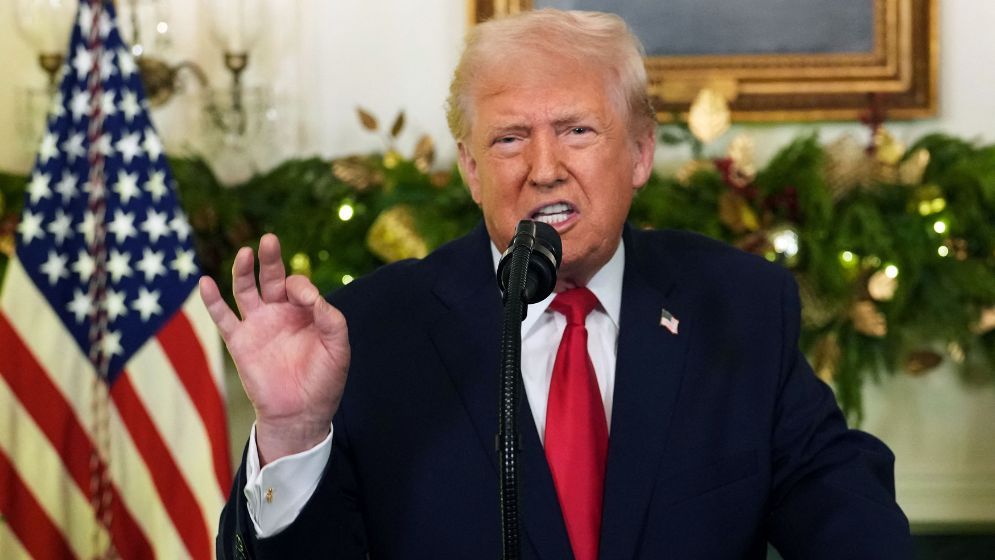 Trump vows economic boom, blames Biden in address to nation