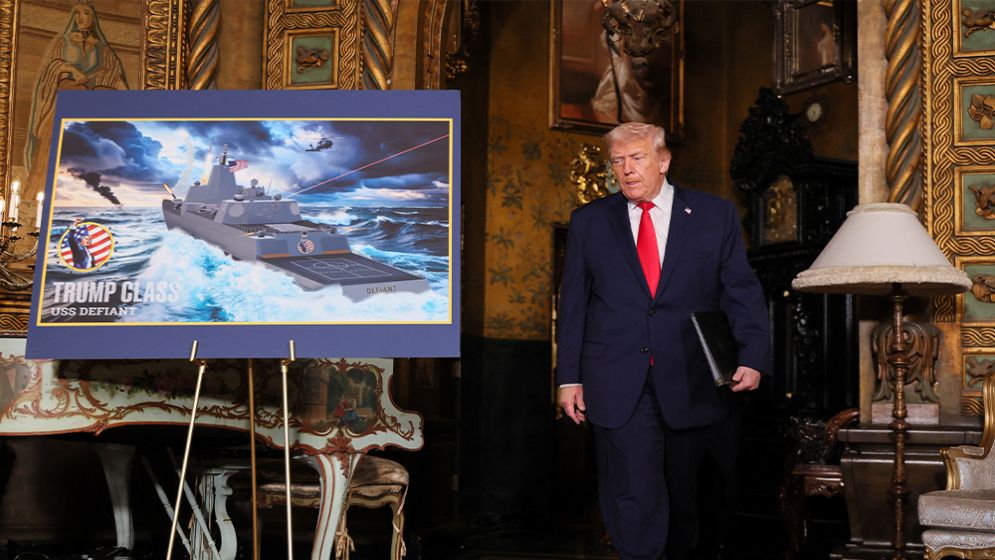 Trump unveils 'Trump-class' battleships, pressures defense contractors on overruns