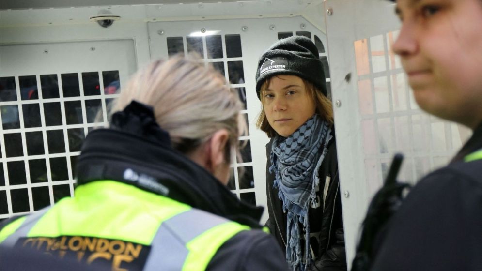 Greta Thunberg arrested at pro-Palestinian protest in London