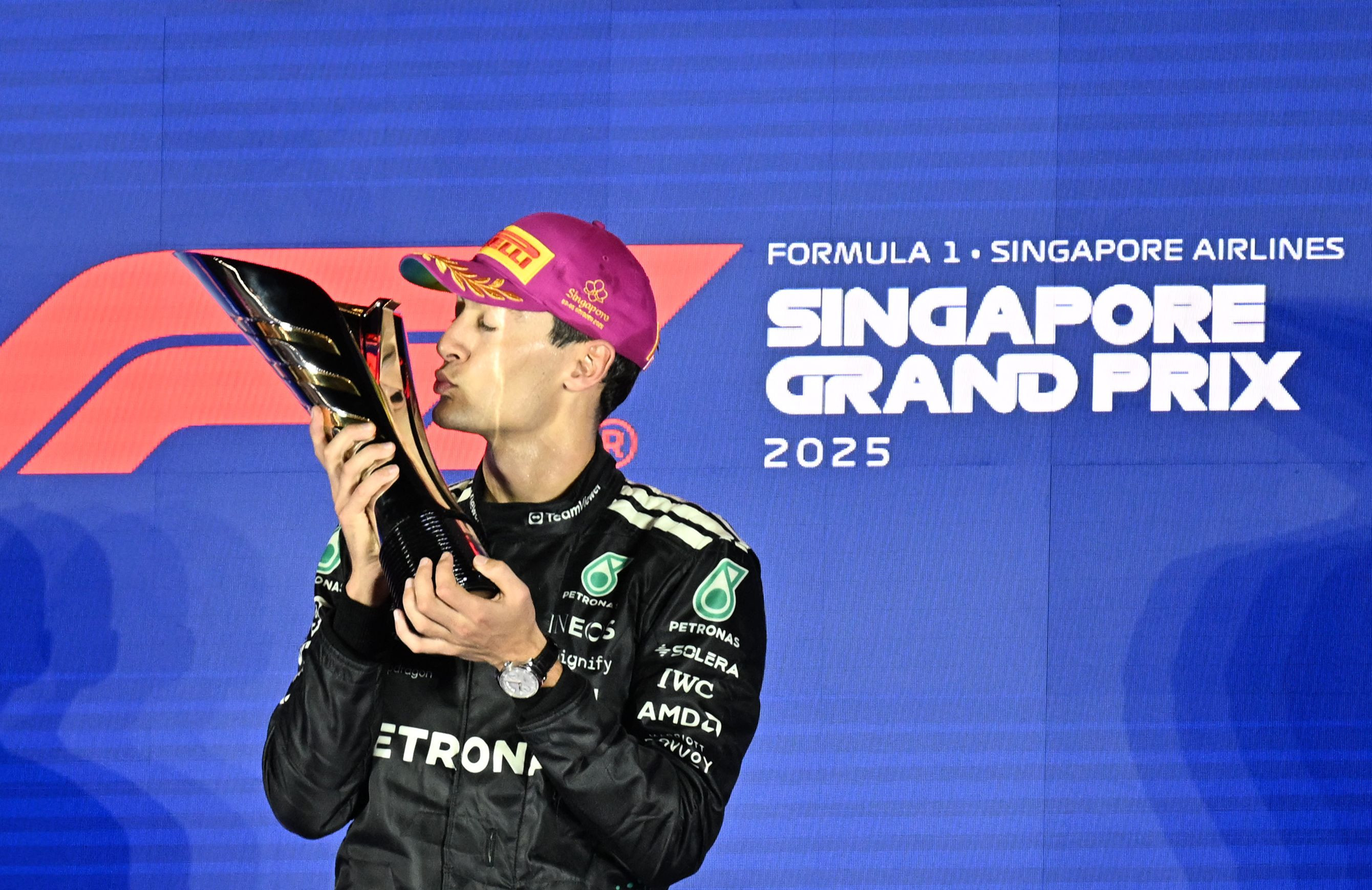 Russell wins Singapore GP as McLaren seals constructors' title