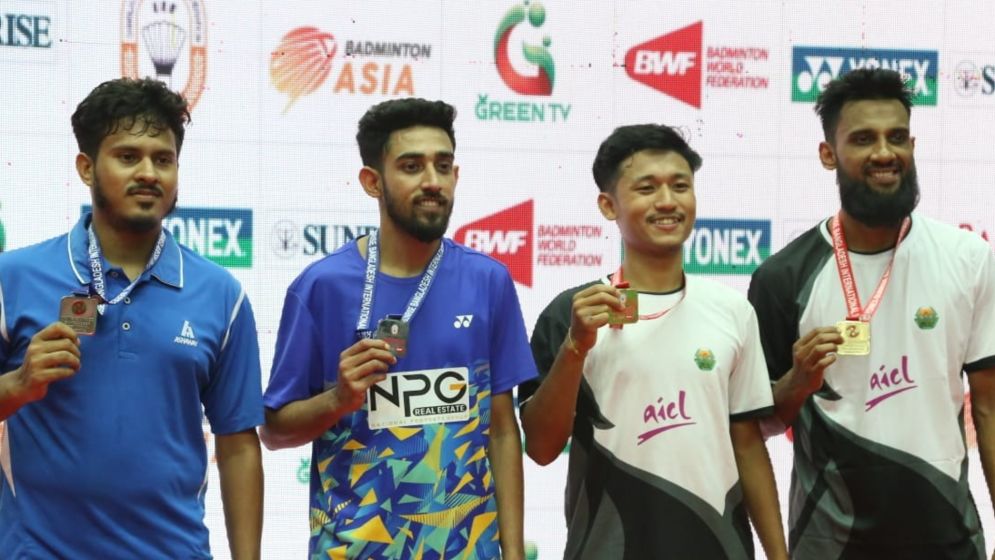 Gaurav and Tanvir lift men’s doubles title on home soil