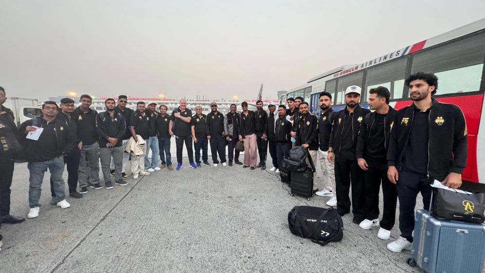 Rangpur Riders arrive in Sylhet