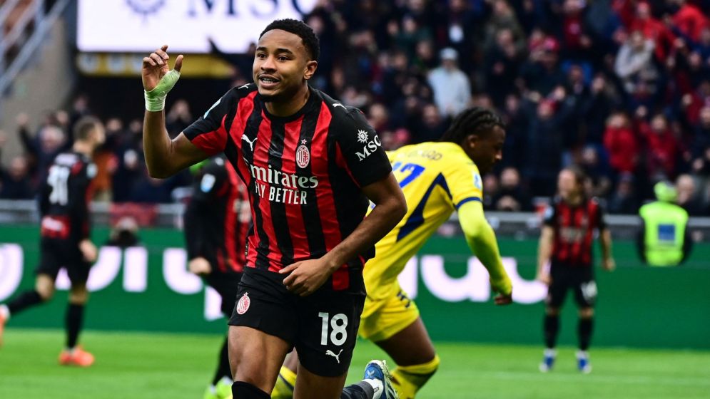 Nkunku breaks Serie A goal duck to fire AC Milan top