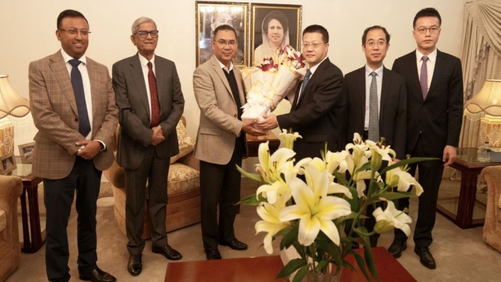 Chinese ambassador meets Tarique Rahman
