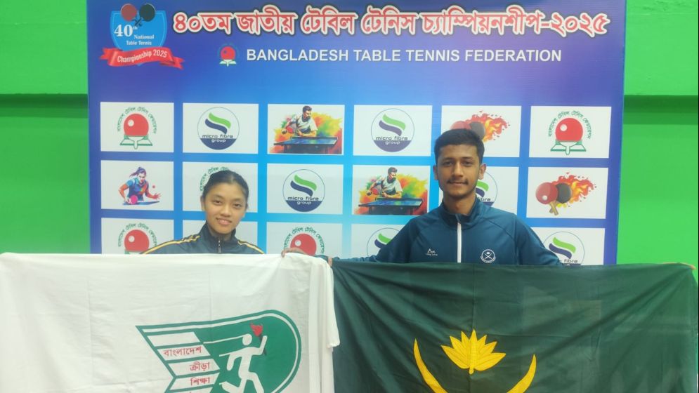 Golden double for Khoy Khoy, Hridoy triumphs in men’s singles