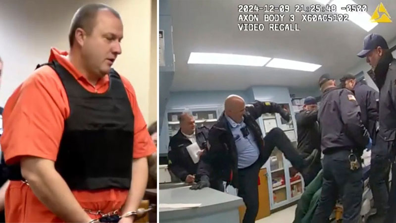 New York prison guard ‘did nothing’ as inmate was beaten to death