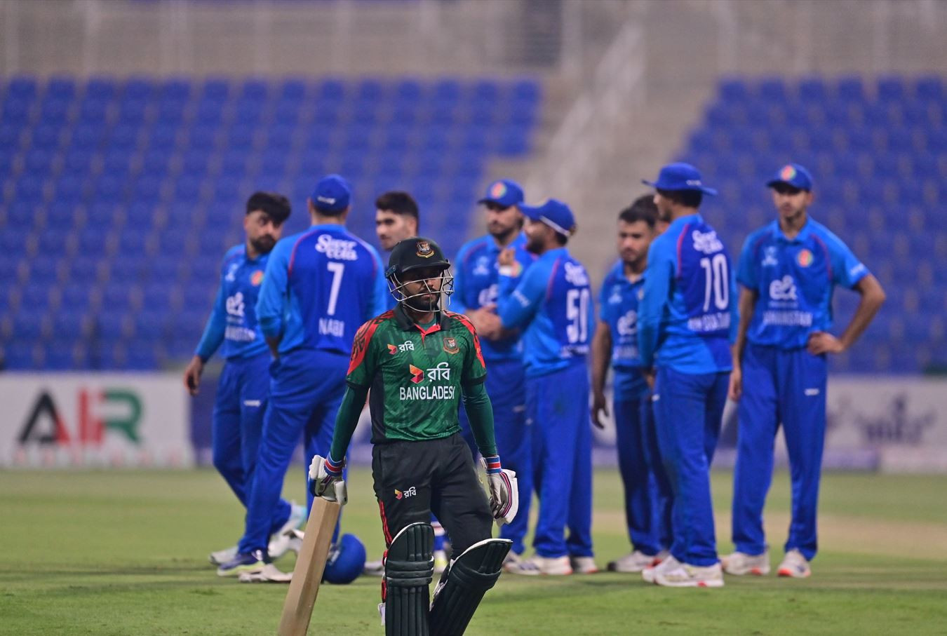 Miraz admits Bangladesh fell short with bat on tricky Abu Dhabi surface