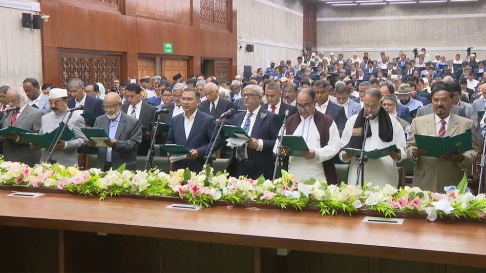 BNP’s newly-elected MPs sworn in as parliamentarians