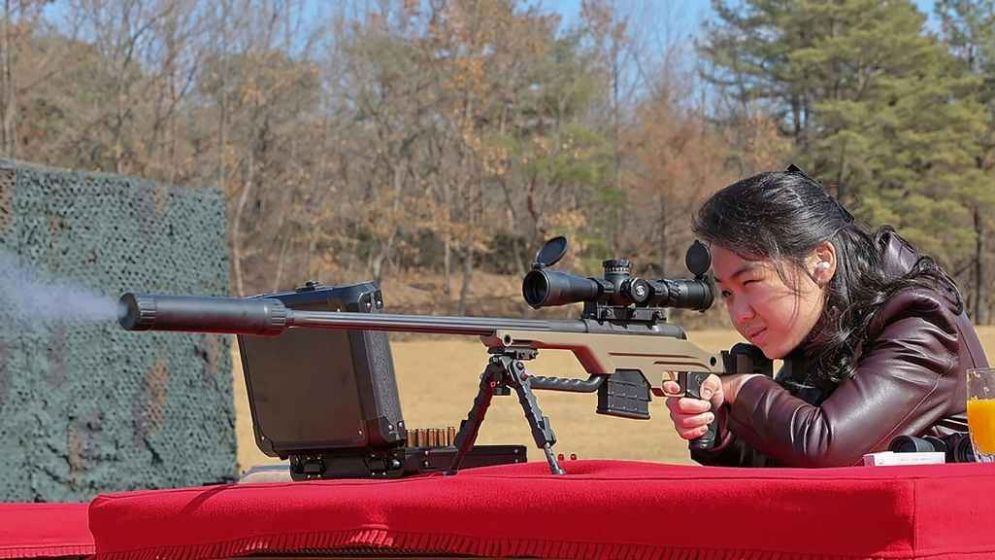 North Korea Reveals Image of Leader’s Daughter Firing Rifle
