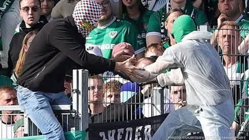 Masked fan pulls the plug on VAR in bizarre sabotage