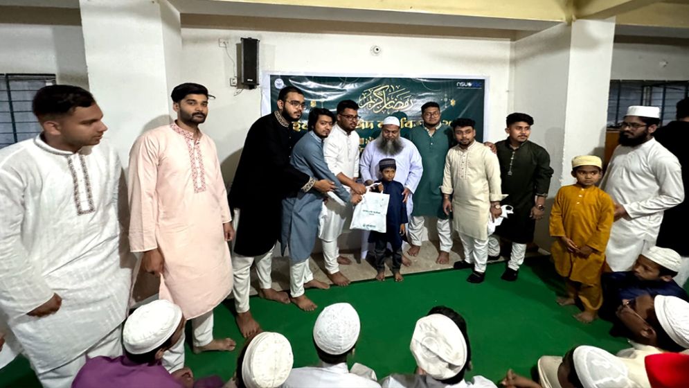 NSU Social Services Club hands out Eid clothes and iftar meals