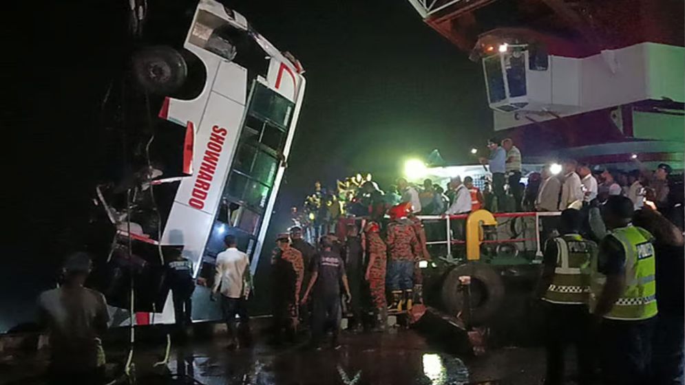 Bus falls into Padma River: 23 bodies recovered so far