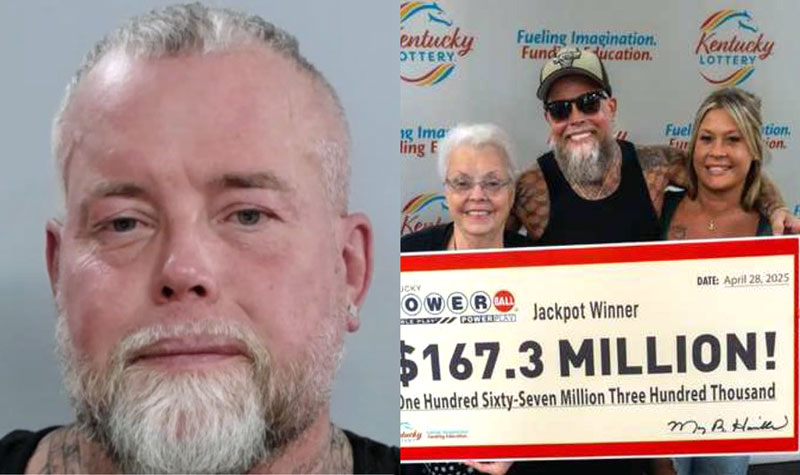 $167 Million powerball lottery winner arrested in the United States