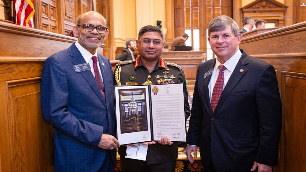 Bangladesh receives Georgia State honour for UN Peacekeeping contributions