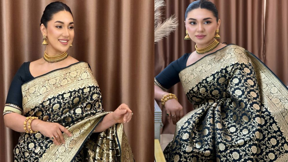 Apu Biswas in a classy look