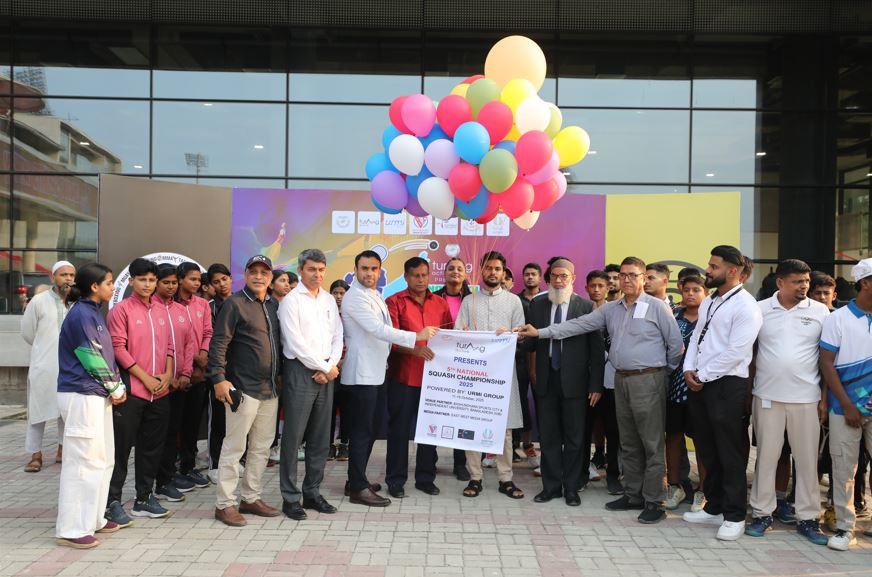 5th National Squash Championship kicks off at Bashundhara Sports City