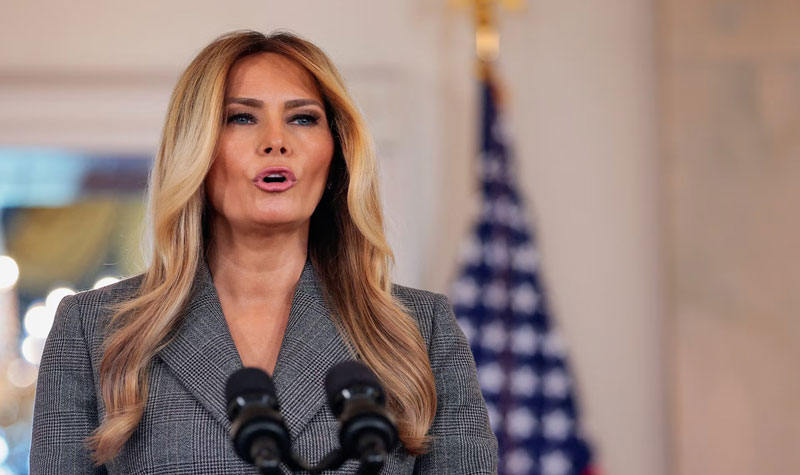 Melania Trump denies ties to Epstein