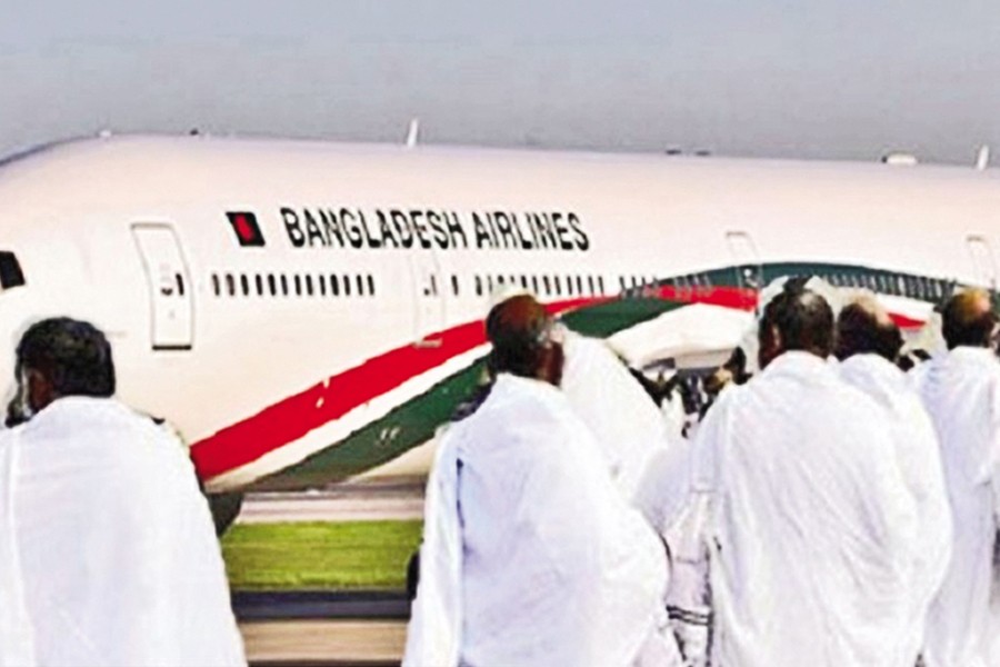 First Hajj flight takes off Saturday