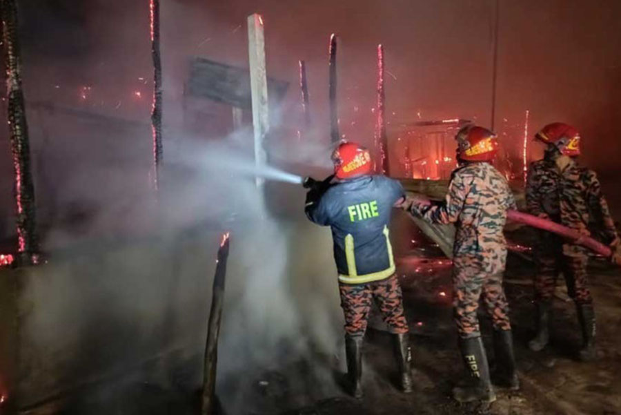 Fire guts Khagrachhari school
