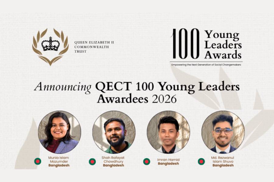 Four Bangladeshis named in QECT 100 Young Leaders Awards