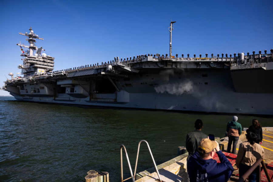 US Deploys Third Aircraft Carrier Near Iran