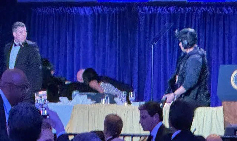 Trump couple evacuated after gunshot sounds at White House dinner