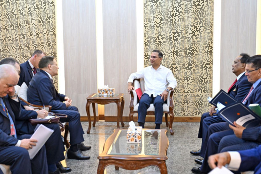 PM Tarique Meets Rosatom Director General Alexey Likhachev