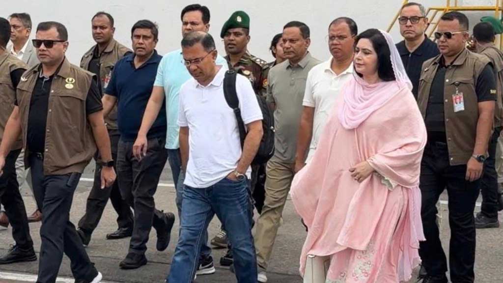 Prime Minister Tarique Departs for Sylhet