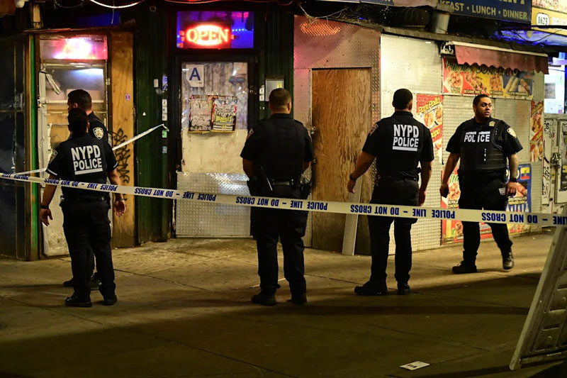 Two men killed in shooting outside New York City subway station