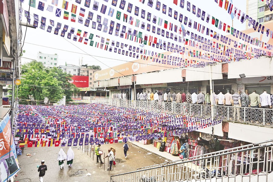 Flags Everywhere as World Cup Fever Sweeps the City