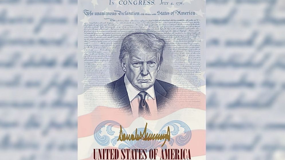 White House calls Trump's passport with photo a 'patriotic passport'
