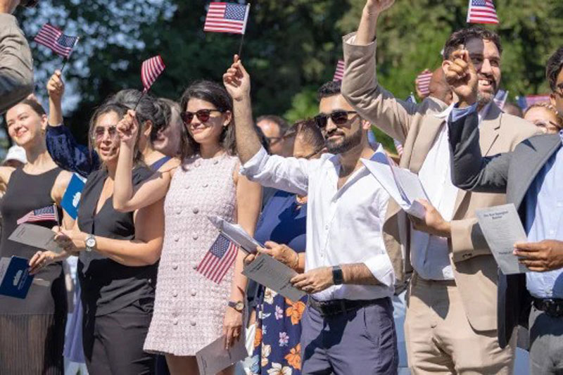 150 People from 50 countries including Bangladesh become U.S Citizens