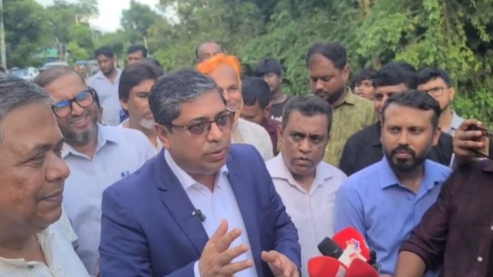 What the State Minister said about the road collapse during his inspection