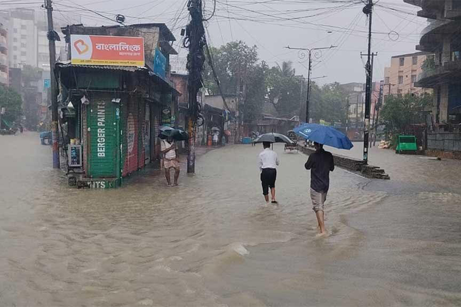Record Rainfall Leaves Chattogram Streets Flooded
