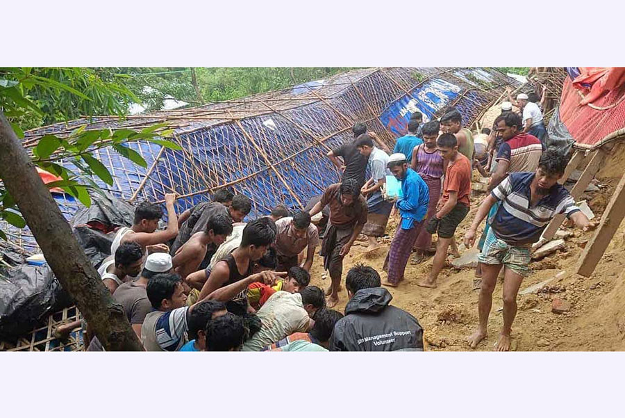Landslide Leaves at Least Five Dead in Ukhiya Refugee Camp