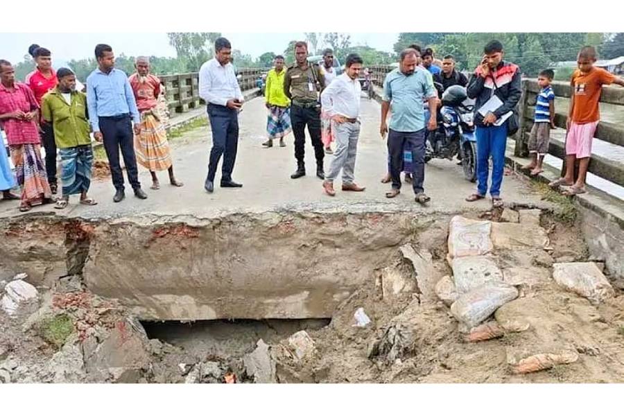 Nilphamari Hit by Infrastructure Damage as Bridge Approach Gives Way