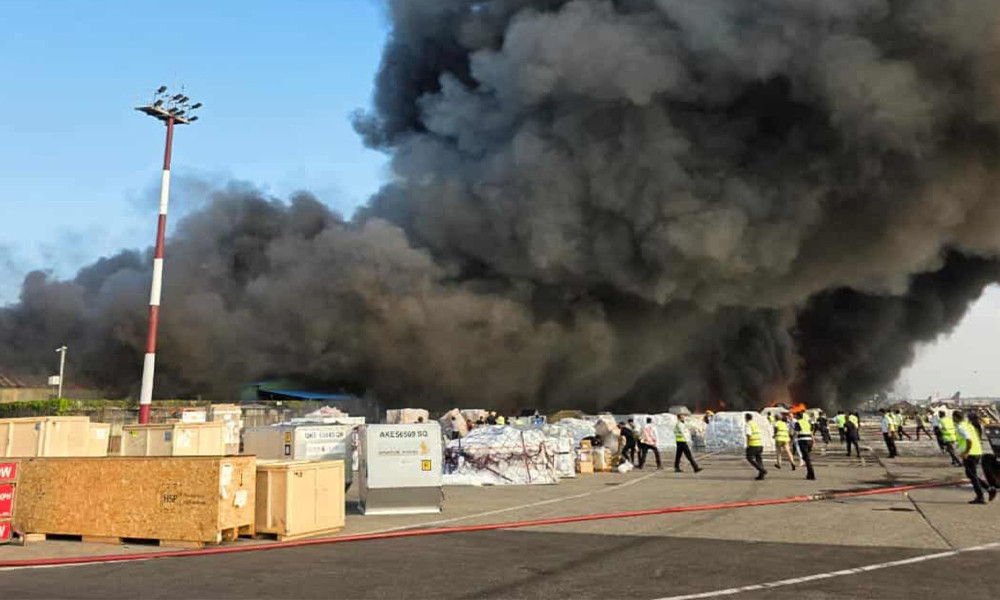 Fire at Shahjalal Airport: Dhaka-bound flight lands in Sylhet