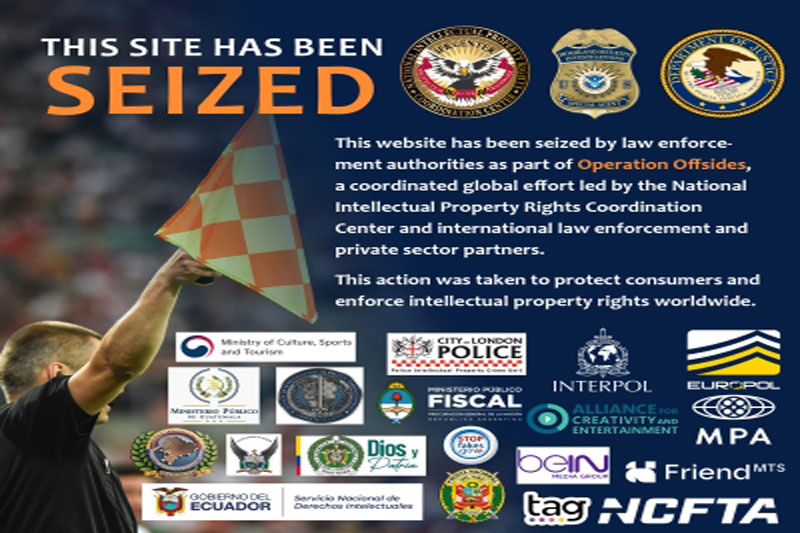 U.S. Seizes over 1,000 web domains used for illegal World Cup live streaming