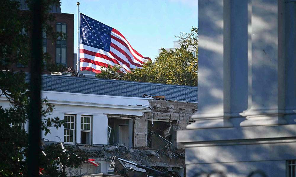 White House begins demolishing part of East Wing for Trump ballroom