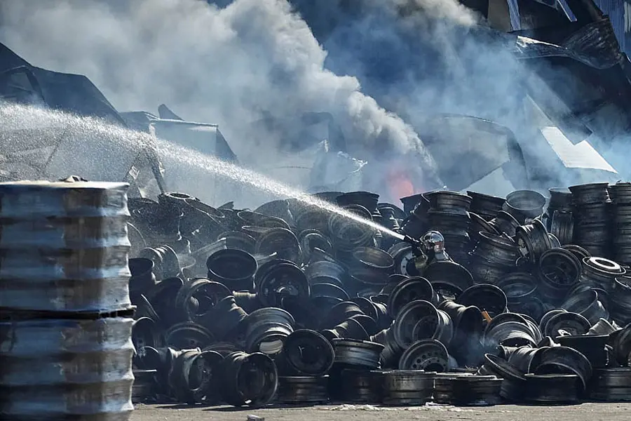 27 Killed as Russian Drone Strike Sparks Warehouse Explosion Near Kyiv
