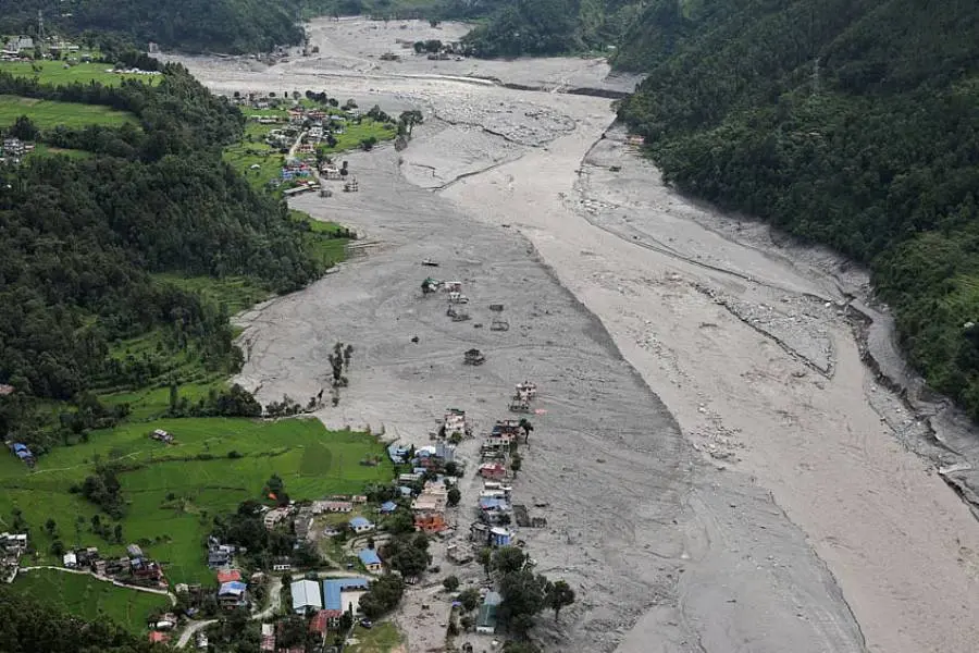 Floods Flatten Nepal Valley, Leaving Widespread Destruction